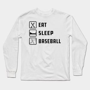 Baseball - Eat Sleep Baseball Long Sleeve T-Shirt